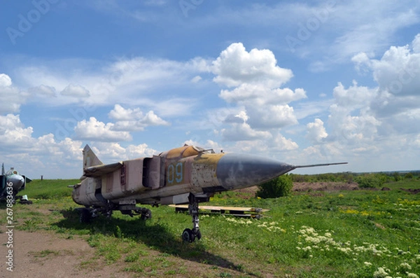 Fototapeta Ukrainian (former Soviet) military plane wreck