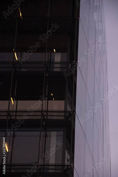 Fototapeta Modern architecture with contrast 