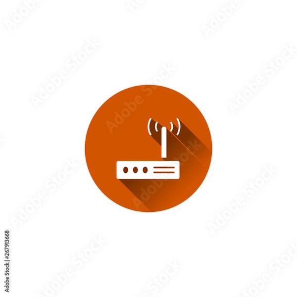 Obraz router internet wifi icon vector illustration