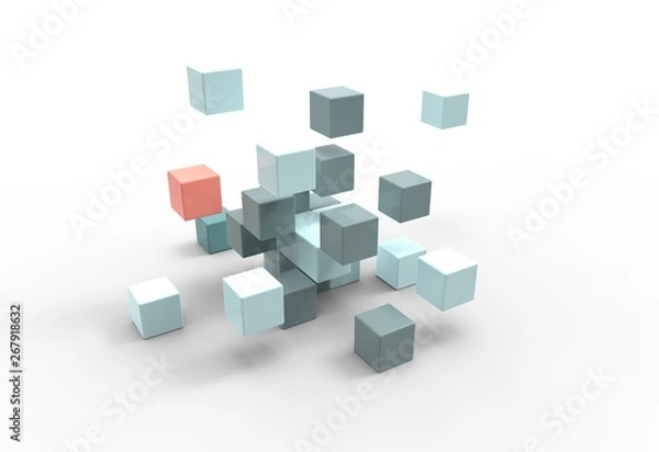 Fototapeta Cubo scomposto