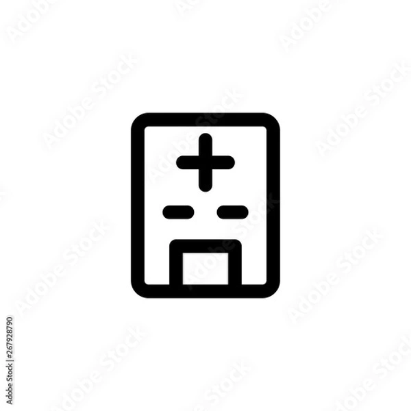 Obraz hospital building icon vector illustration
