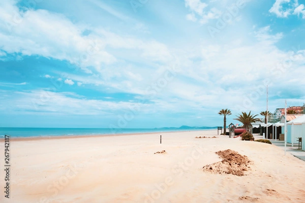 Obraz Landscape, sandy beach and adriatic sea view