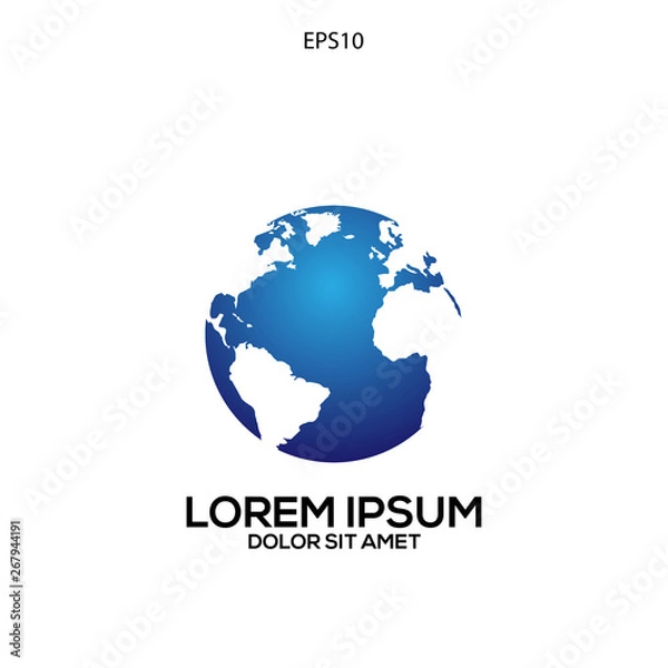 Obraz Europe Continent Map Globe