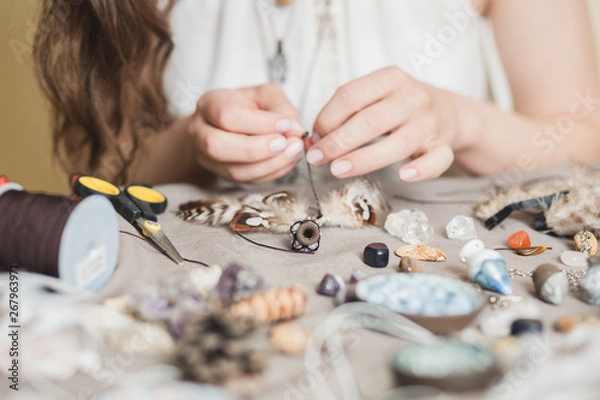 Obraz Handmade gemstone jewelry