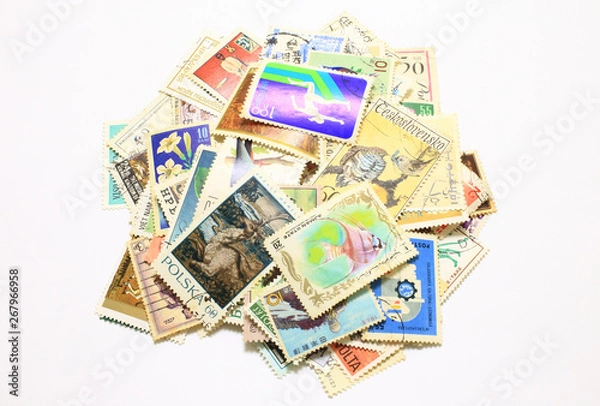 Fototapeta old postage stamp