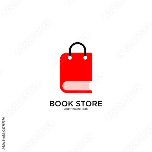 Fototapeta Book Store Logo Design Vector