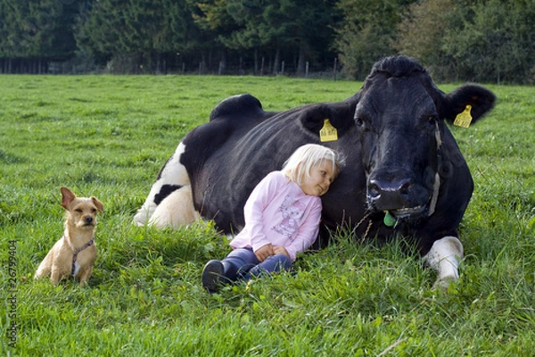Obraz Kind und Kuh