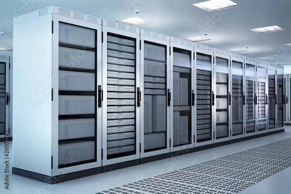 Fototapeta Server Rack Set, Airconditioned