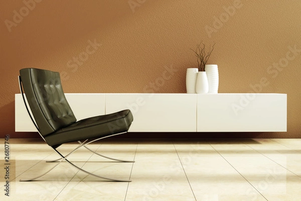 Fototapeta Minimalistic shot with sofa