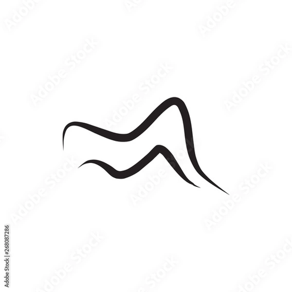 Fototapeta Mountain icon logo design vector template