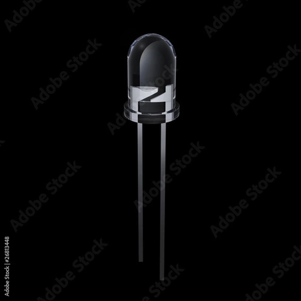 Obraz LED, isolated on black background