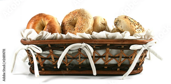 Obraz bagels in a basket