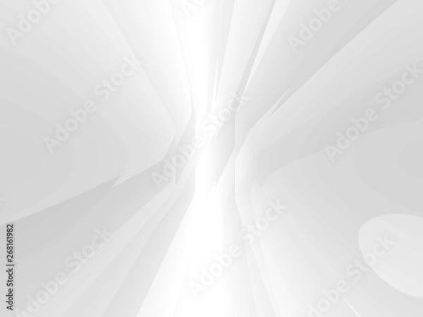 Fototapeta Abstract grey and white background. Modern design.