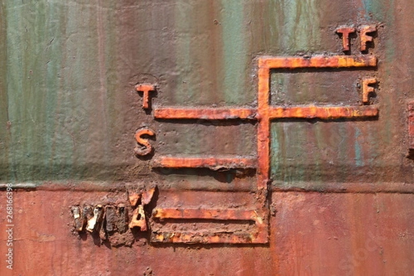 Obraz panneau rouillé