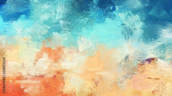 Fototapeta abstract pastel gray, steel blue and sky blue watercolor background with copy space for your text or image