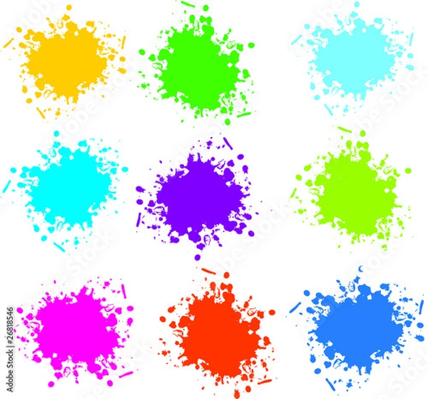 Obraz Farbspritzer / Brushes