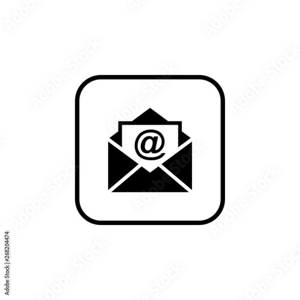Fototapeta Mail icon vector. E-mail icon. Envelope illustration. Message