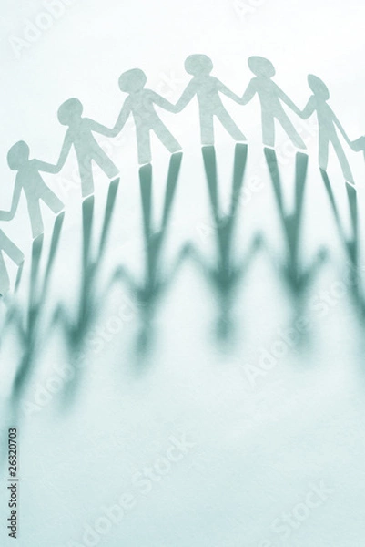 Fototapeta paper team