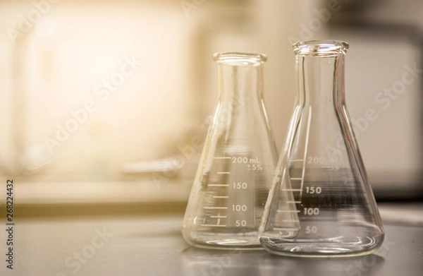 Obraz A collection of scientific equipment resting within a brightly lit laboratory 