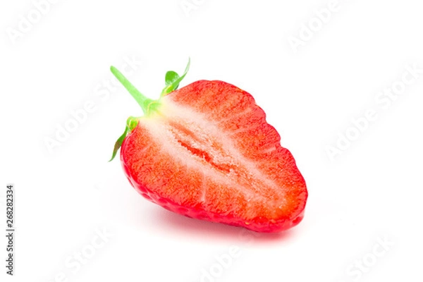 Fototapeta Strawberry isolated on white background. Clipping Path