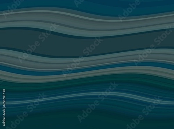 Fototapeta dark slate gray and very dark blue colored abstract waves background can be used for graphic illustration, wallpaper, presentation or texture