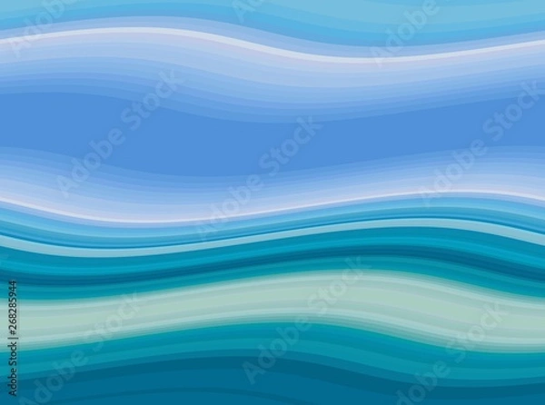 Fototapeta waves background with corn flower blue, dark cyan and light steel blue color. waves backdrop can be used for wallpaper, presentation, graphic illustration or texture