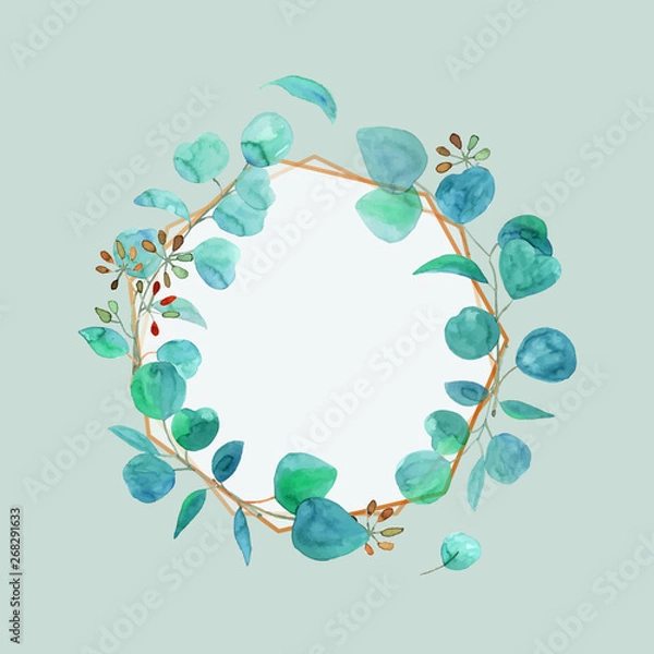 Obraz  Elegant floral wedding invitation