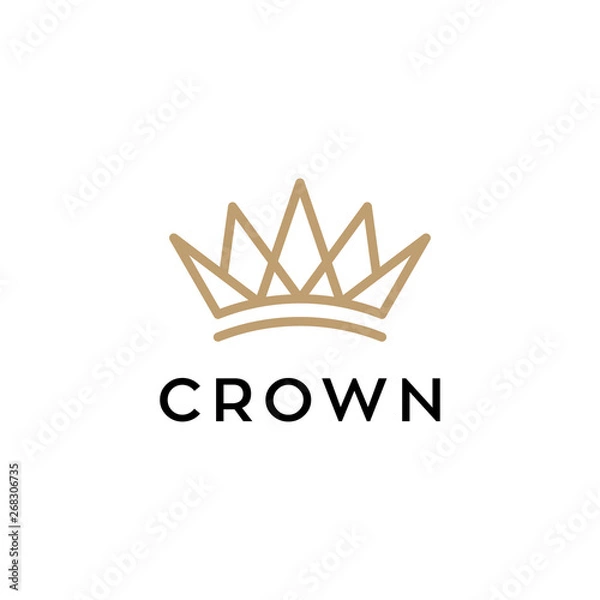 Fototapeta crown concept vector logo design