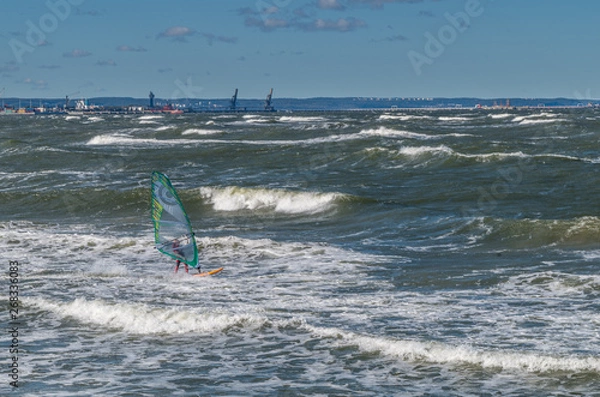 Obraz Windsurfing na Bałtyku