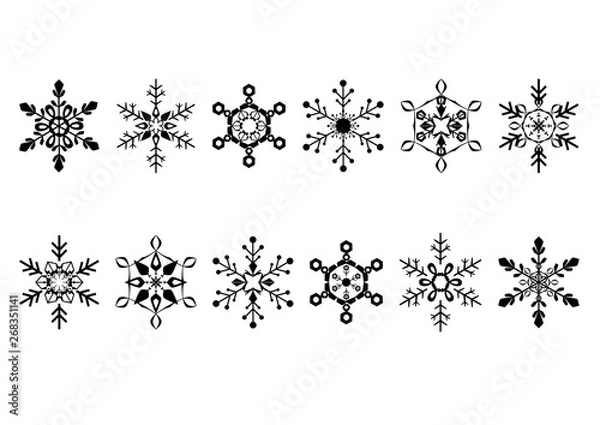 Fototapeta 雪の結晶 素材