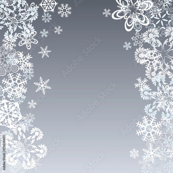 Fototapeta Abstract Snowflake Background