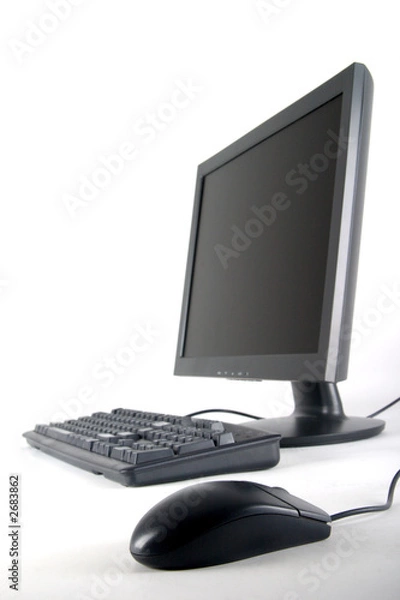 Obraz keyboard monitor and mouse