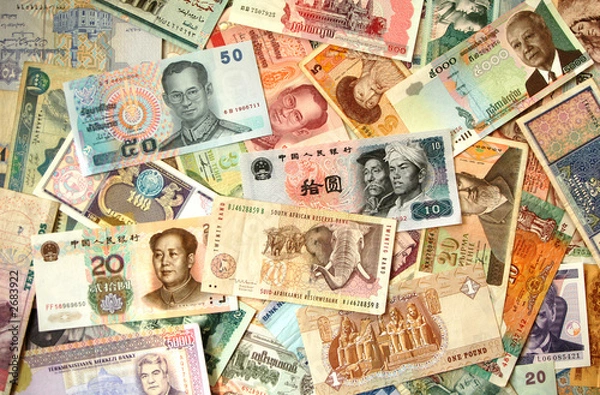 Fototapeta exotic banknotes