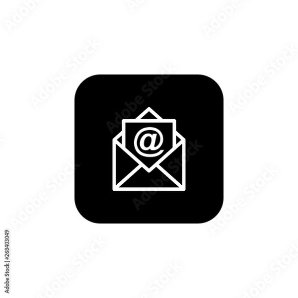 Fototapeta Mail icon vector. E-mail icon. Envelope illustration. Message