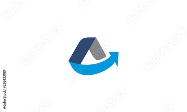 Obraz A letter arrow logo