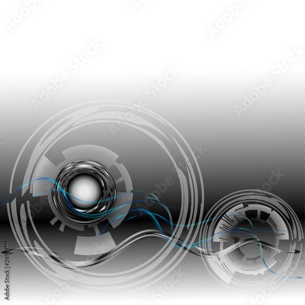Fototapeta Gray abstract background