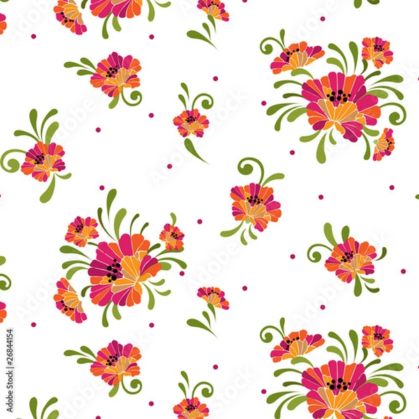 Fototapeta Flowers seamless