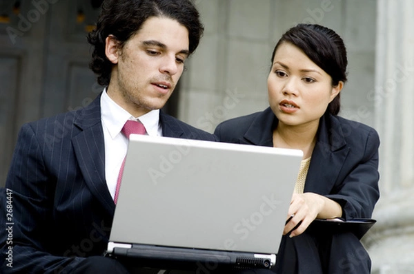 Fototapeta working outside