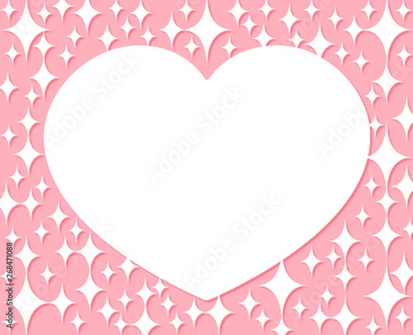 Fototapeta ハートのフレーム