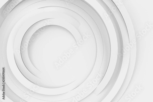 Obraz Abstract volume background with the image of a random rotating thin rings. 3D illustration