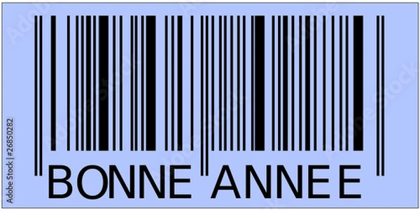 Obraz Code barre bonne année