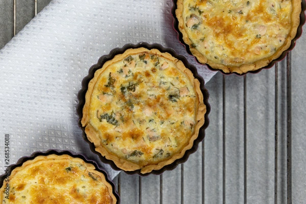 Fototapeta Lachsquiche