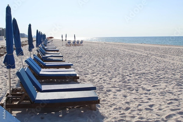 Fototapeta beach seats