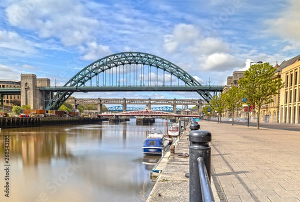 Fototapeta The Tyne Bridge in Newcastle upon Tyne in Great Britain