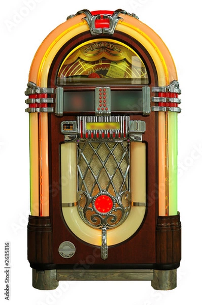 Obraz szafa grająca retro