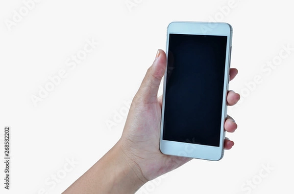 Fototapeta hands holding the phone