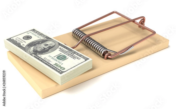 Obraz Money in Mousetrap