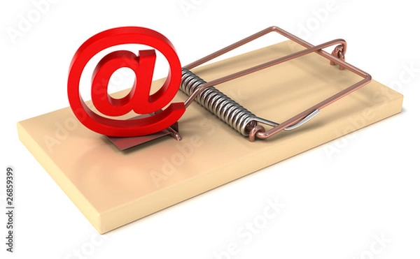 Obraz E-mail Symbol in Mousetrap