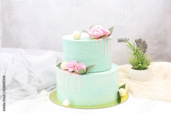 Obraz Confectionery flavored cakes for a holiday