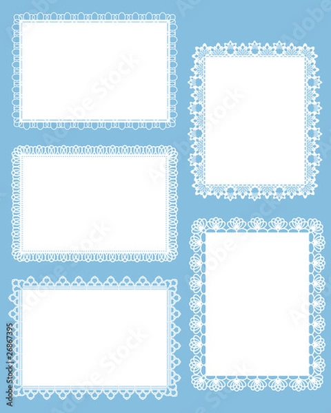 Fototapeta square lace